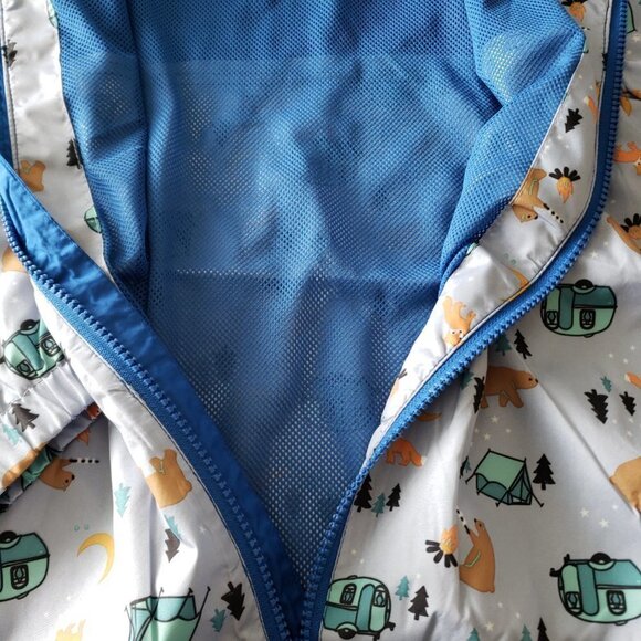 NWT - Eddie Bauer Kids' Jacket StormRepel water-resistant Camping Theme - Size 7 - Picture 5 of 6